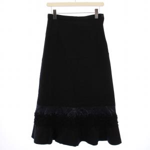 コムデギャルソン シアー ロング ニットスカート タイト 黒 /MI