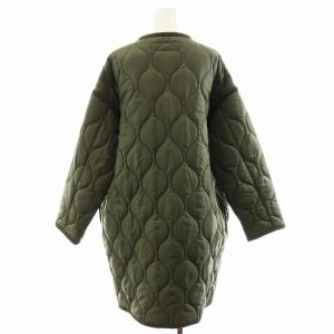 Shinzone キルティングコート ロング丈 中綿 アウター F カーキ 19AMSC062 /AN41