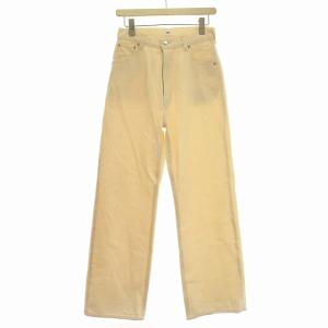 22SS デニムパンツ 3510600482 ホワイトデニム ハイウエスト 25 アイボリー 生成り /G