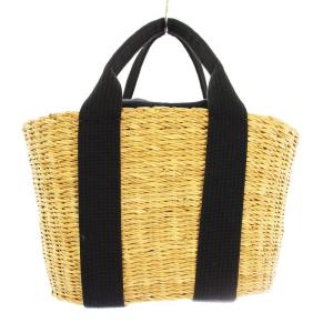 MUUN かごバッグ ハンドバッグ インナーバッグ付き ベージュ 黒 ブラック /KU