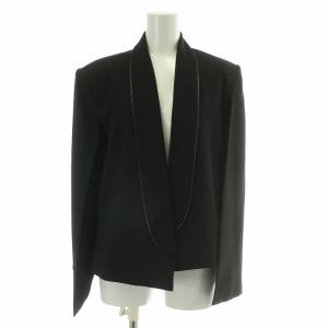 ジャケット アウター 前開きトッパー 総裏地 40 黒 ブラック /BB