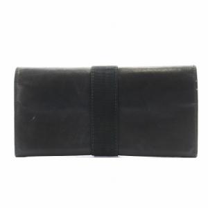 Salvatore Ferragamo ヴァラ 長財布 二つ折り 小銭入れ レザー 黒 ブラック /AN24 OH