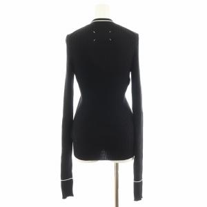Maison Margiela 4 19SS リブニット カットソー 長袖 ウール M 黒 ブラック S51HA0905 /AN21