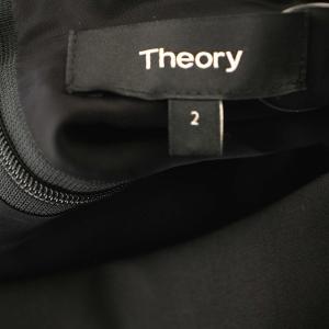 Theory ノースリーブワンピース 01-8105545-050-702 ひざ丈 ワンピース 2 黒 ブラック