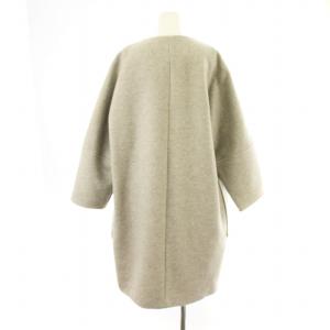 TOMORROWLAND ノーカラーコート カシミヤ アウター 36 グレー 11085508906 /MM