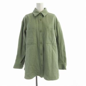 C ツイード シャツ W ジャケット アウター F 緑 グリーン 1522-144-2857 /RO