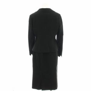 dama collection スーツ セットアップ 19041-03318 スカート ひざ丈 ウール ジャケット 158cm 黒 ブラック