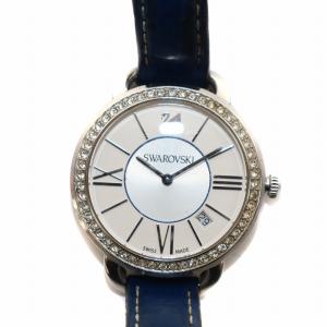 アイラ デイ AILA DAY ダブル ツアー 腕時計 クォーツ アナログ 2針 シルバー色 青 ブルー