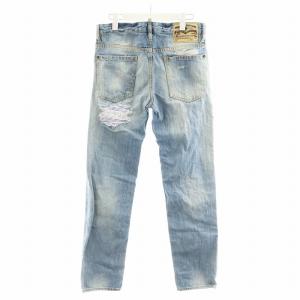 DSQUARED2 DEAN JEAN デニムパンツ ジーンズ ジーパン ボタンフライ ダメージ加工 44 インディゴ S71LB0086