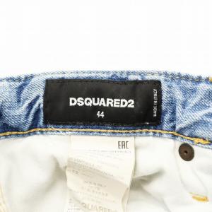 DSQUARED2 DEAN JEAN デニムパンツ ジーンズ ジーパン ボタンフライ ダメージ加工 44 インディゴ S71LB0086
