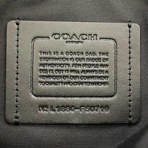 COACH QBBK GRAHAM BACKPACK F50719 リュックサック レザー エンボス加工 黒 ブラック