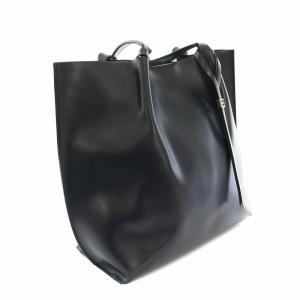 GIANNI CHIARIN トートバッグ ハンドバッグ レザー ポーチ付き 紺 ネイビー /YT