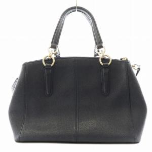 COACH ミニ クリスティ キャリーオール ハンドバッグ ショルダーバッグ 2way レザー 紺 ネイビー F57523