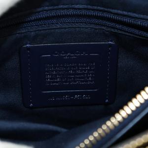 COACH ミニ クリスティ キャリーオール ハンドバッグ ショルダーバッグ 2way レザー 紺 ネイビー F57523