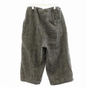 Y's ヨウジヤマモト GLEN CHECK FRONT TUCK WIDE PANTS