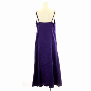 UN3D. RING CROSS CAMI OP 521940301601-01 キャミワンピース ロング 38 紫