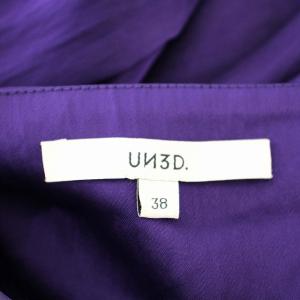 UN3D. RING CROSS CAMI OP 521940301601-01 キャミワンピース ロング 38 紫
