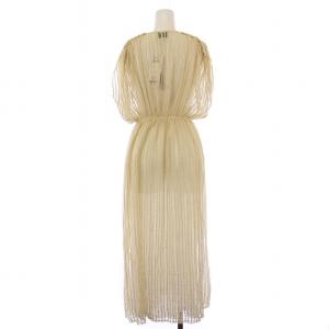 FORTE FORTE フォルテ フォルテ ワンピース ロング ノースリーブ レース ペチコート付き 1 ベージュ /BM