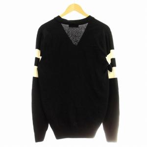 FRED PERRY カーディガン ニット ｋ5534-102 ライン 長袖 S 黒 ブラック /G