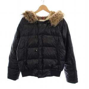 Z6HJ404 BULGARIE ブルガリファーダウンジャケット 2 ネイビー