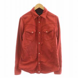 シャツ 長袖 L レッド CTN007 /NQ