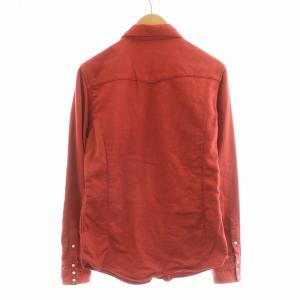 1PIU1UGUALE3 シャツ 長袖 L レッド CTN007 /NQ