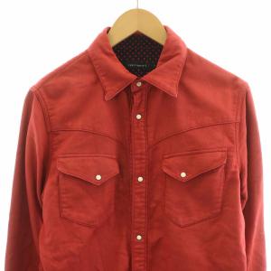 1PIU1UGUALE3 シャツ 長袖 L レッド CTN007 /NQ