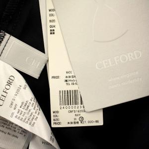 レーススカート CWFS192034 フレアスカート ロング 38 ネイビー 紺  