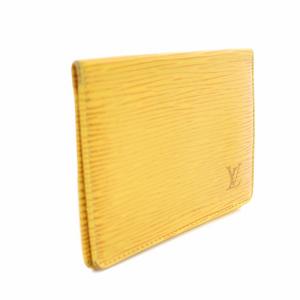 LOUIS VUITTON エピ2カルトヴェルティカル カードケース パスケース レザー 黄 イエロー M63209 /YT OH
