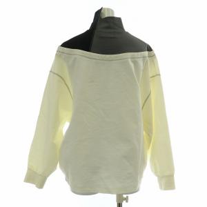 kolor カットソー 長袖 ハイネック アシンメトリー ストレッチ 1 白 ホワイト 黒 ブラック /BB