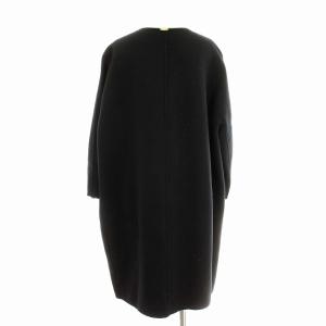 MUSE de Deuxieme Classe Victorian リバーノーカラーコート 18-020-500-4010 ウール コート F 黒 ブラック