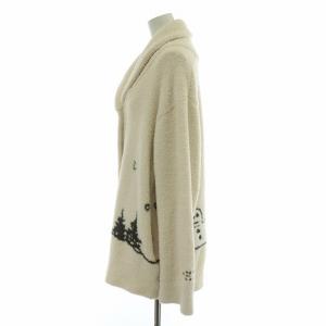 gelato pique PEANUTS SNOOPY スヌーピー パネルジャガードショールカーディガン ルームシェア ニット ショールカラー
