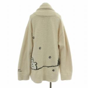 gelato pique PEANUTS SNOOPY スヌーピー パネルジャガードショールカーディガン ルームシェア ニット ショールカラー
