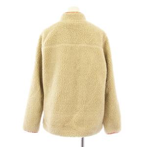 Eddie Bauer EddieBauer 09 0758 ボアジャケット ブルゾン ジップアップ PL ベージュ 紺 ネイビー オレンジ /KU