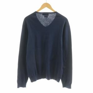POLO RALPH LAUREN ニット セーター プルオーバー Vネック 長袖 L ネイビー 0200011603 /NQ