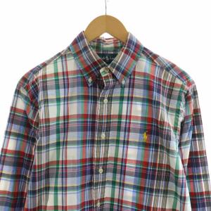 RALPH LAUREN ボタンダウンシャツ チェック 長袖 M マルチカラー MNBLWOVM2C00663 /NQ