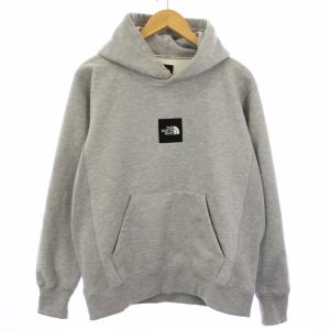 HEATHER LOGO BIG HOODIE プルオーバーパーカー スウェット 裏起毛 長袖 L グレー