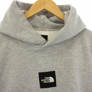 THE NORTH FACE HEATHER LOGO BIG HOODIE プルオーバーパーカー スウェット 裏起毛 長袖 L グレー