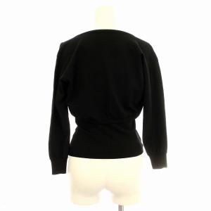 DOLCE&GABBANA カーディガン アンサンブル ニット ボレロ ベアトップ S相当 黒 ブラック /G