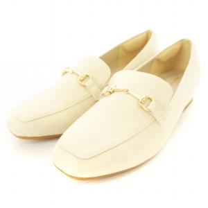 ローファー モカシン ローヒール 39 白 /MM