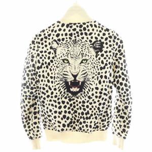 Hysterics ジャンパー ブルゾン レオパード ヒョウ柄 S 白 ホワイト 黒 ブラック 0553AB01 /AN26
