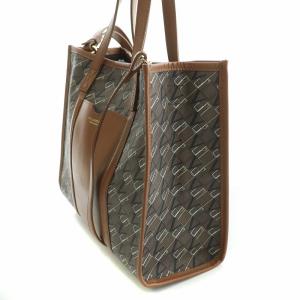 VIOLA d'ORO ブルーノトート 2WAY ハンドバッグ ショルダーバッグ PVC 牛革 レザー ロゴ 茶 ブラウン /BB