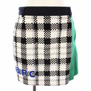 ゴルフウェア スカート ミニ チェック 38 黒 緑 白 A216915 /TK