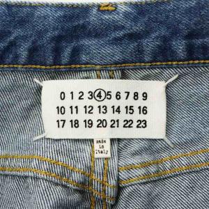Maison Margiela 4 21AW ヴィンテージ加工 デニムパンツ 38 ブルー S51LA0150