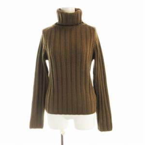 ニット セーター プルオーバー タートルネック 長袖 2 茶 ブラウン 334709 /RO