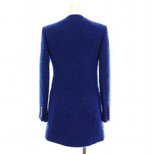 SAINT LAURENT PARIS ツイードブレザー ジャケット F36 ブルー