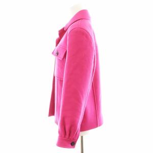 SAINT LAURENT PARIS CPOジャケット ウール カシミヤ混 F34 ピンク 636256