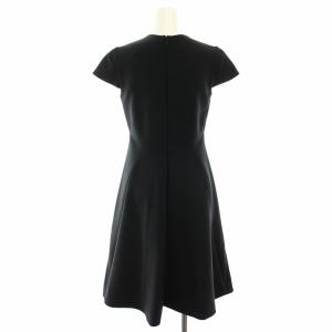 YOKO CHAN YOKOCHAN ワンピース ひざ丈 半袖 フレア 38 黒 ブラック YCD-317-338 /YT