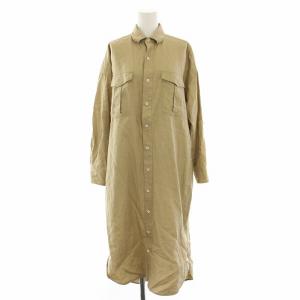 シャツワンピース ロング リネン F ベージュ TAGS-400-01 /RE