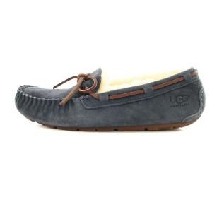 UGG australia ダコタ ムートン ローファー モカシン 24cm 紺 5612 /MM